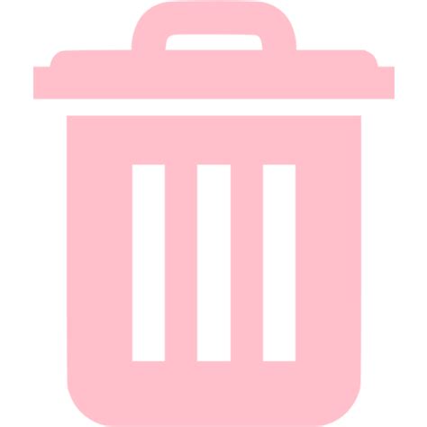 trash bin icon png pink